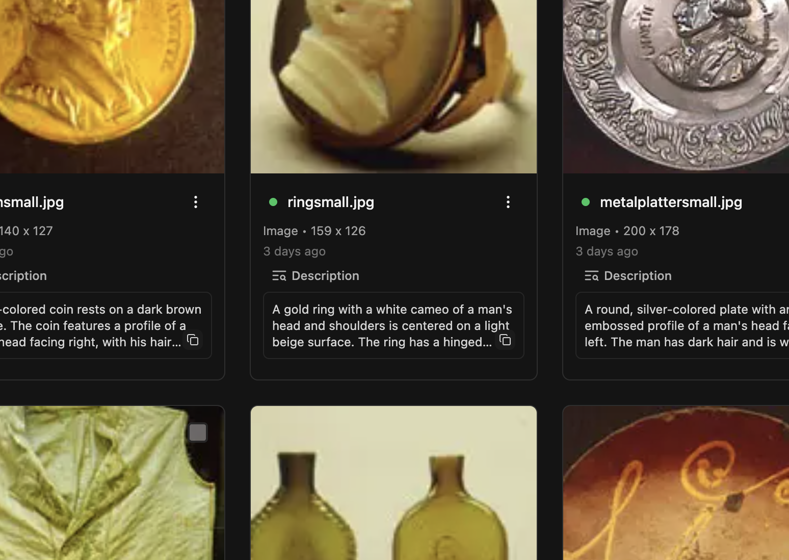 Describe photos ,[object Object],with ,[object Object]